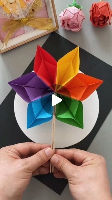 CreativityHubShorts on Instagram: "DIY Origami Paper Flower 🌸 Easy Tutorial for Beginners😍❤  Welcome to CreativityHub, where we believe that anyone can master the art of DIY crafts with ease! 🎨 In this step-by-step tutorial, we'll guide you through creating a beautiful origami paper flower 🌸 using simple materials and techniques. Whether you're a seasoned crafter or just starting out, this tutorial is perfect for you! Follow along as we fold, crease, and craft our way to a stunning creation. Get ready to unleash your creativity and bring a touch of beauty into your space. Don't forget to like, share, and subscribe for more inspiring DIY projects!   #diy #crafts #origami #flowers #paperart #creativity #handmade #hobby #simplecrafts #creativefun #explore #exploremore #explorepage #tutori Origami Flowers Easy Step By Step, Origami Easy Step By Step, Beautiful Origami, Crafts Origami, Diy Origami, Origami Flowers, Instagram Diy, Origami Easy, Paper Folding