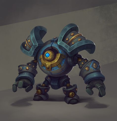 ArtStation - golem, Daria Ovchinnikova Steampunk Game Art, Metal Golem Fantasy Art, Artificer Battle Smith, Automaton Fantasy Art, Steel Defender Dnd, Dungeons And Dragons Races, Robot Sketch, Dungeons And Dragons Game, Dnd Monsters