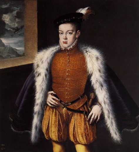 https://flic.kr/p/ddS1AQ | Sofonisba Anguissola.Don Carlos.c.1560.[Prado] Medieval Prince, Fashion History Timeline, Don Carlos, Spanish Royalty, Black Legends, Queen Mary, Prince Charles, Historical Clothing, Fashion History