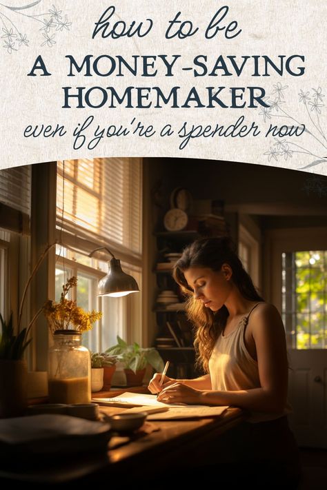 Tired of feeling like you're wasting money and not contributing? Discover the emotional and practical steps to save money and find joy as a homemaker. This is the ultimate guide! How To Be Frugal, Being A Homemaker, Frugal Homemaking, Happy Homemaking, Cottagecore Living, Simple Living Lifestyle, Frugal Habits, Christian Homemaking, Money Saving Techniques