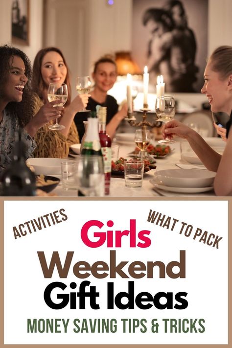 Girls weekend is one of the most highly anticipated weekends of the year. No matter your budget or where you are headed discover tips and tricks to help make your girls getaway amazing. Plus what to pack, girls weekend activities and your must have girls weekend gift ideas. Girls Getaway Weekend Gifts Party Favors, 40th Birthday Weekend Gift Bags, Sister Trip Gift Ideas, Ladies Trip Gift Ideas, Girls Trip Food Ideas, Girls Weekend Gifts Ideas, Girls Weekend Gift Bags Ideas, Girl Trip Gifts Ideas, Girls Trip Gift Bags Ideas