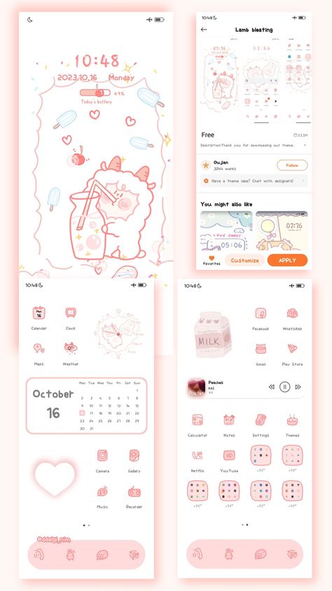 aesthetic ⋆ homescreen ⋆ organization ⋆ android ⋆ phone ⋆ layout ⋆ widgets ⋆ wallpaper ⋆ pastel ⋆ peach ⋆ theme Cute Android Themes, Peach Homescreen, Phone Layout Widgets, Homescreen Organization Android, Android Phone Layout, Widgets Wallpaper, Homescreen Organization, Phone Customization, Aesthetic Homescreen