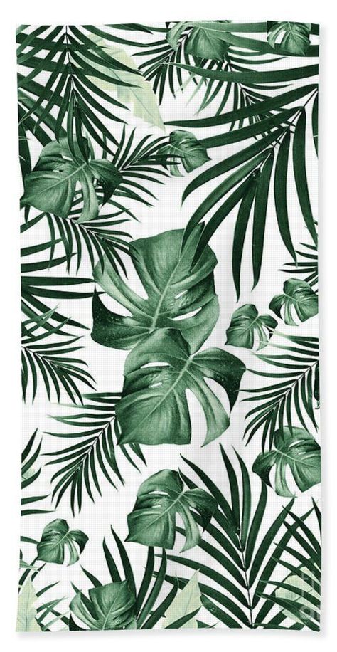 Tropical Jungle Leaves Pattern #4 2020 Edition #tropical #decor #art Beach Towel by Anitas and Bellas Art | Iphone wallpaper plants, Plant wallpaper, Tropical wallpaper Tropical Leaves Painting, Iphone Wallpaper Plants, Jungle Images, Tropical Leaves Wallpaper, Tropical Homes, Seni Mural, Plants Wallpaper, Tropical Interiors, Tropical Patterns