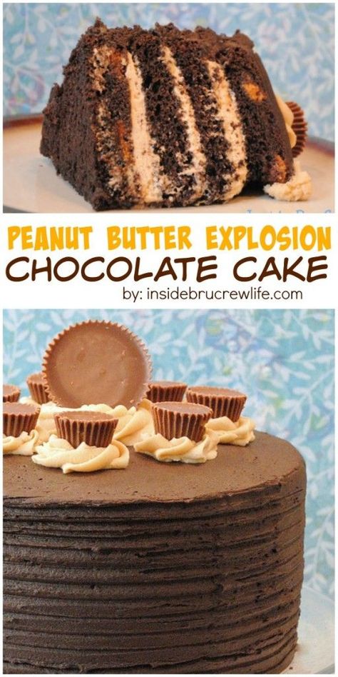 Reese's Peanut Butter Cups, Chocolate And Peanut Butter, Peanut Butter Desserts, Peanut Butter Cup, Reeses Peanut Butter Cups, Reeses Peanut Butter, Peanut Butter Recipes, Food Cakes, Peanut Butter Cups