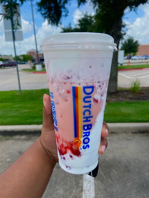 #drink #dutchbroscoffee #chai #strawberryhorchata Dutch Bros Recommendations, Dutch Bros Chai Drinks, Best Dutch Bros Drinks, Dutch Bro Drinks, Dutch Bros Menu, Dutch Bros Secret Menu, Dutch Brothers, Sonic Drinks, Dutch Bros Drinks