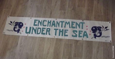 Back To The Future (1985) movie props banner enchantment under the sea Bttf Party, Enchantment Under The Sea Dance, Under The Sea Dance, Under The Sea Banner, Enchantment Under The Sea, Back To The Future 1985, Back To The Future Party, Gamer Wedding, The Future Movie