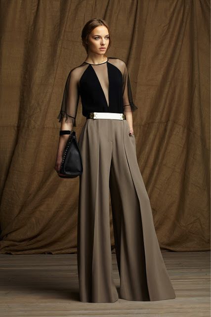 Celana Palazzo, Max Azria Dress, Wide Legged Pants, Bcbg Max Azria, Mode Chic, فستان سهرة, Max Azria, Wide Pants, 가을 패션