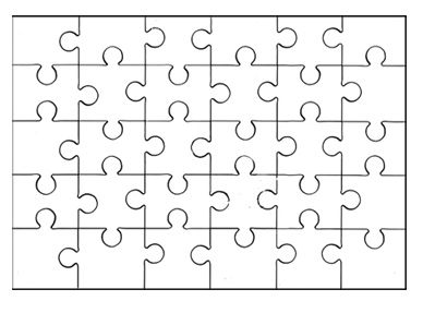 Free puzzle template 30 pieces 30 Piece Puzzle Template, How To Make Puzzle Pieces, Blank Puzzle Pieces, Blank Puzzle, Puzzle Piece Template, Birthday Card Template Free, Free Jigsaw Puzzles, Puzzle Template, Make Your Own Puzzle