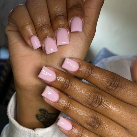 Short Coffin Nails Designs, Blush Pink Nails, Sns Nails, Drip Nails, Simple Acrylic Nails, Nails Colors, School Nails, Short Square Acrylic Nails, Nail Sets