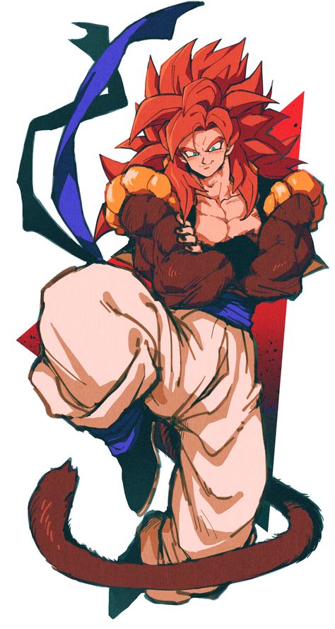 Gogeta Ssj4 Pfp, Gogeta Super Saiyan 4, Gogeta Ssj4, Mha Art, Ball Painting, Gogeta And Vegito, Dragon Ball Super Artwork, Jojo's Bizarre Adventure Anime, Anime Dragon Ball Goku