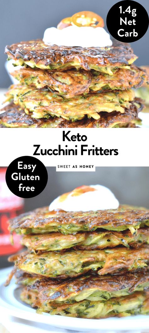 Keto Zucchini Fritters, Desayuno Keto, Keto Zucchini, Keto Diet Breakfast, Low Carb Zucchini, Zucchini Fritters, Diet Breakfast Recipes, Fritter Recipes, Keto Side Dishes