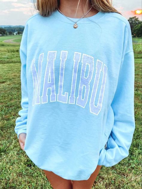 Malibu Sweatshirt, Sunkissed Coconut, Sweatshirt Outfits, Aesthetic Sweatshirt, Brown Hoodie, Spring Clothing, Comfort Colors Sweatshirt, Aesthetic Outfit Ideas, Women's Hoodies