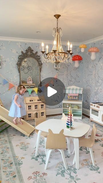 Samantha Varvel on Instagram: "Reset our playroom with us with a beautiful new rug from @ruggable’s new @wmorrisandco collection. I have always loved Morris & Co.’s iconic floral designs, and the pattern on this rug brings our space to life for Spring! Not to mention @ruggable’s rugs are so easy to wash and the perfect base for a children’s playroom.

If you’ve been following for a while, you know that we converted our dining room into a playroom over a year ago. It’s been one of the best decisions we’ve made. While we have switched it back to a dining room from time to time for special occasions, it was time to reset it as the playroom, as the kids spend most of their time in this space. I love doing a little refresh of their toys and decor from time to time to keep it feeling new and exc Magnolia Room, Lace Tablecloths, Mismatched China, Lace Tablecloth, A Year Ago, Floral Designs, Table Cloth, Special Occasion, Floral Design