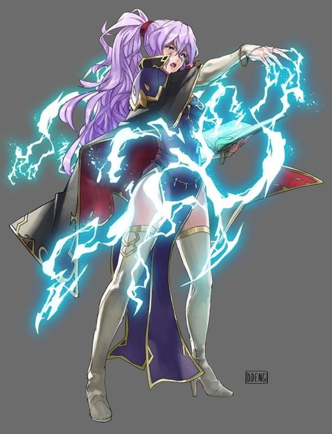 Thunder Goddess, Lightning Mage, Magic Lightning, Ishtar Goddess, Fire Emblem 4, Hell Fire, Shadow Dragon, Fire Emblem Games, Fire Emblem Characters