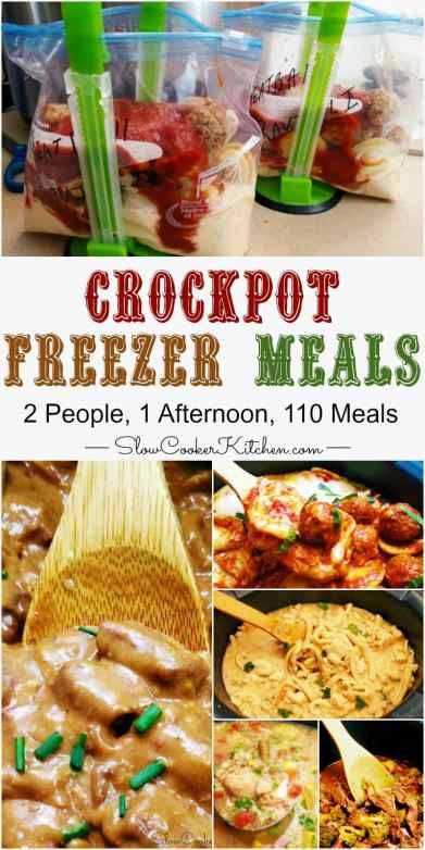 Freezer Bag Meals, Freezer Meal Party, Freezing Meals, Freezer Breakfast Meals, Crockpot Freezer Meals, Crockpot Dump Recipes, Slow Cooker Kitchen, Freezer Dinners, Slow Cooker Freezer Meals