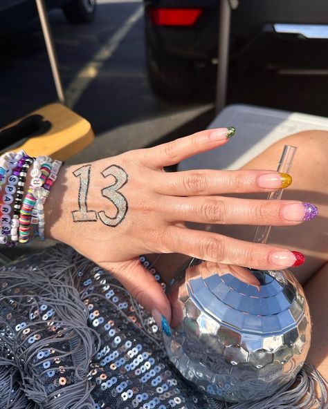 Eras Tour Nails Ideas French Tip, Taylor Swift Eras Nails French Tip, Eras Tour Nails French Tips, Taylor Swift Nails Inspired Eras Tour French Tip, Taylor Swift Eras Your Nails, Eras Nails Taylor Swift, Taylor Swift Eras Nails, The Eras Tour Nails Including Ttpd, Taylor Swift Nails