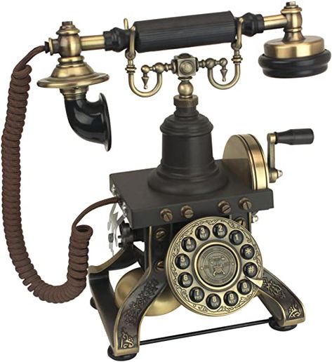 Corded Phones, Antique Objects, Antique Phone, Antique Telephone, Vintage Phones, Retro Phone, Vintage Telephone, Victorian Steampunk, Antique Gift