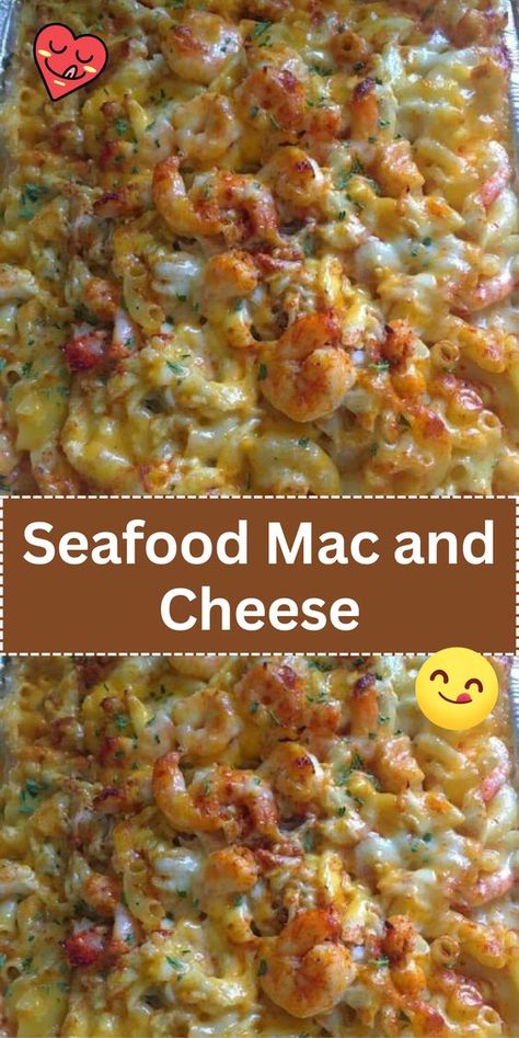 Indulge in the creamy and luxurious flavors of seafood mac and cheese. A decadent twist on the classic dish, loaded with shrimp, crab, or your favorite seafood. #seafoodmacandcheese #cheesygoodness #seafoodlover Seafood Macaroni And Cheese, Seafood Macaroni, Creamy Cheesy Pasta, Seafood Mac And Cheese, Crab Mac And Cheese, Gourmet Pasta, Lobster Dishes, Seafood Pasta Recipes, Easy Seafood