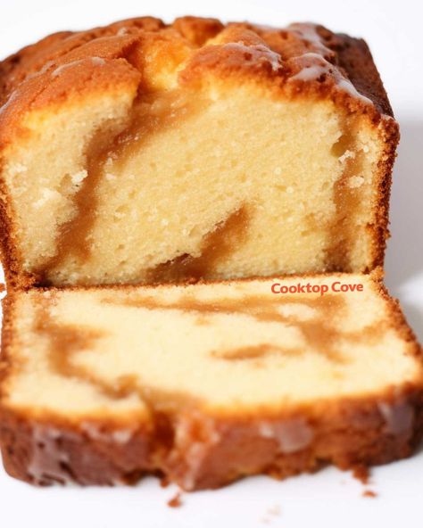 Caramel Bread Recipe, Caramel Cream Cheese Pound Cake, Cakes With Cream Cheese In Them, Carmel Coffee Cake, Loaf Bread Recipes Desserts, Vanilla Bread Loaf, Caramel Cream Cheese Bread 12 Tomatoes, Saffron Bread Recipes, Batter Bread Recipes