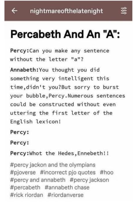 Percy Jackson Percabeth, Percy Jackson Headcanons, Percy Jackson Gods, Percy Jackson Humor, Percy Jackson Ships, Zio Rick, Percy Jackson Head Canon, Ace Hood, Castle Beckett