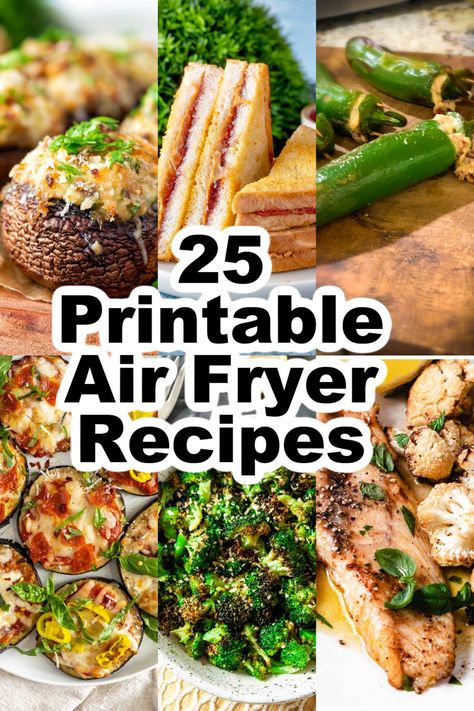 If you're looking for free printable air fryer recipes to spice up your daily meals, you've come to the right place! My roundup of easy air fryer recipes is perfect for recreating your favorite foods with a healthier twist, from air fryer salmon to chicken wings. And the best part? You can grab my favorite recipes with just a click, making meal planning a breeze. Healthy Easy Air Fryer Recipes, Chefman Air Fryer Recipes, Recipes For Air Fryer Meals, Easy Air Fryer Recipes For Beginners, Chefman Air Fryer, Braised Short Ribs Recipe, Air Fryer Fish Recipes, Easy Air Fryer Recipes, Air Fryer Salmon