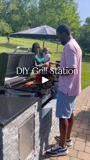 Grill Covers Diy, Diy Grill Station, Outdoor Grill Diy, Yard Oasis, Outdoor Grill Station, Cement Board, Diy Grill, Steel Sheets, Grill Station