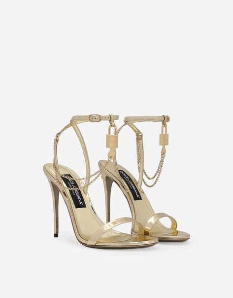 Calfskin sandals Dolce And Gabbana Shoes, Rose Gold Accessories, Latest Sandal, Dg Logo, Dolce Gabbana Shoes, Sandals Gold, Shoe Inspiration, Shoe Company, Stiletto Sandals