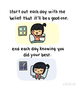 It feels great to start out the day with a positive attitude. ^__^ Even if it doesn't go so well, it’s nice to go to sleep with a good feeling. Always Do Your Best, Cheer Up Quotes, Cute Inspirational Quotes, Short Inspirational Quotes, Self Care Activities, Do Your Best, Happy Thoughts, Positive Attitude, Note To Self