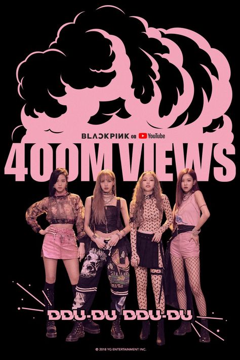 Blackpink Ddu Du Ddu Du, Blackpink Square Up, Blackpink Poster, Youtube Views, Youtube Stars, Song One, Music Fashion, Kim Jisoo, Lock Screen