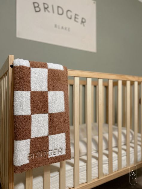 Neutral Checkered Nursery, Checker Nursery, Checkered Nursery, Checkered Blanket, Customized Blanket, Baby Blanket Soft, Blanket Kids, Baby Room Neutral, Kids Blanket