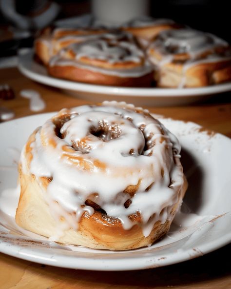 Classic Cinnamon Rolls Cinnamon Roll Recipe Homemade, Baked Rolls, Roll Recipe, Cinnamon Rolls Recipe, Confectioners Sugar, Cinnamon Roll, Breakfast Lunch Dinner, Cream Cheese Frosting, Baking Pans