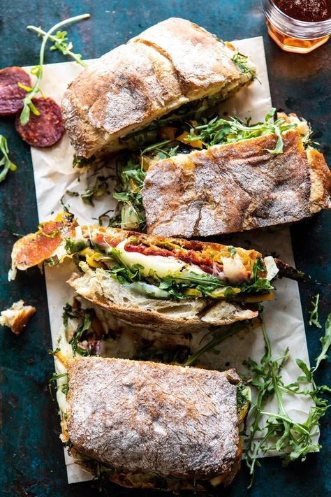 24 Sandwich Recipes that are Perfect for a Picnic Sandwich Inspiration, Resep Sandwich, Half Baked Harvest, Läcker Mat, Think Food, Deilig Mat, A Picnic, Sandwich Recipes, Alam Semula Jadi