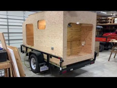 Squaredrop Camper Build, Part 5 - YouTube Squaredrop Camper, Folding Campers, Homemade Camper, Camper Build, Build A Camper, Electrical Work, Electricity, Building, Lighting