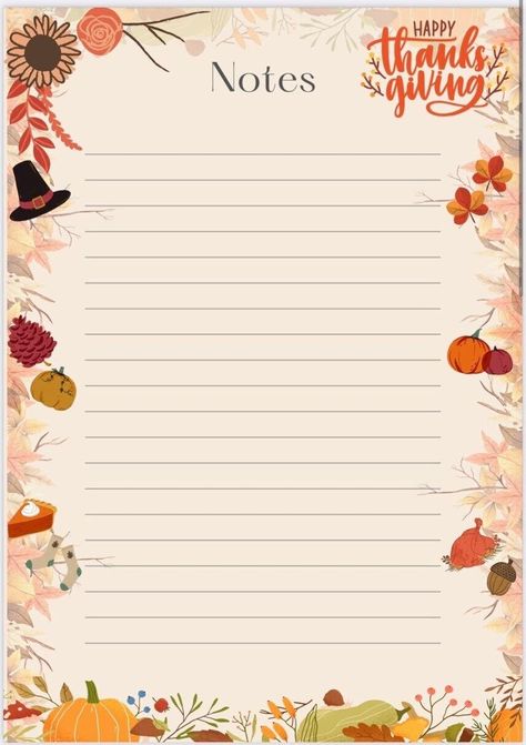 Notepad 3 reusable pages Thanksgiving themed PDF 9.3MB Thanksgiving Stationary, Thanksgiving Notes, Apron Cards, Backgrounds Autumn, Thanksgiving Note, Autumn Printables, Pencil Case Tutorial, Gratitude Notes, Sign Up Sheets