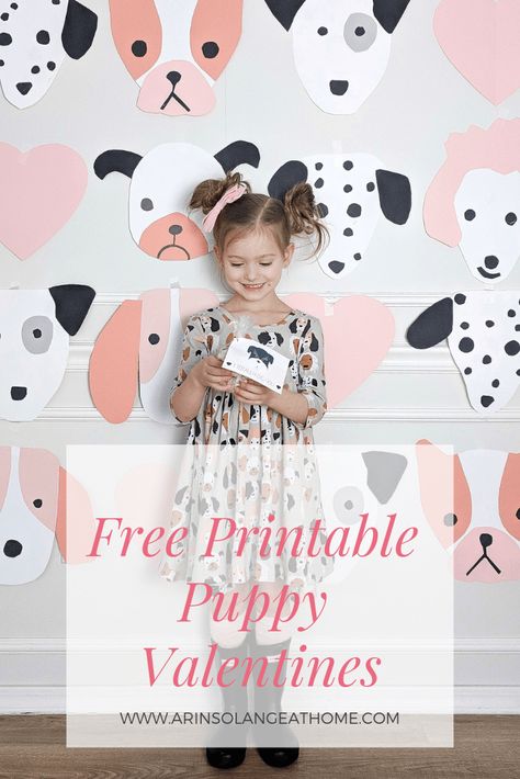 With the Puppy Craze for little girls, check out this blog post for some free printable Puppy themed valentines, and a simple recipe you can make for your kids friends while you're at it. https://arinsolangeathome.com #ValentinesDay #valentines #freeprintablevalentine Dog Bday, Puppy Party Theme, Pet Care Printables, Cleaning Lists, Blogger Ideas, Puppy Valentines, Tiger Birthday, Puppy Birthday Parties, Free Puppies