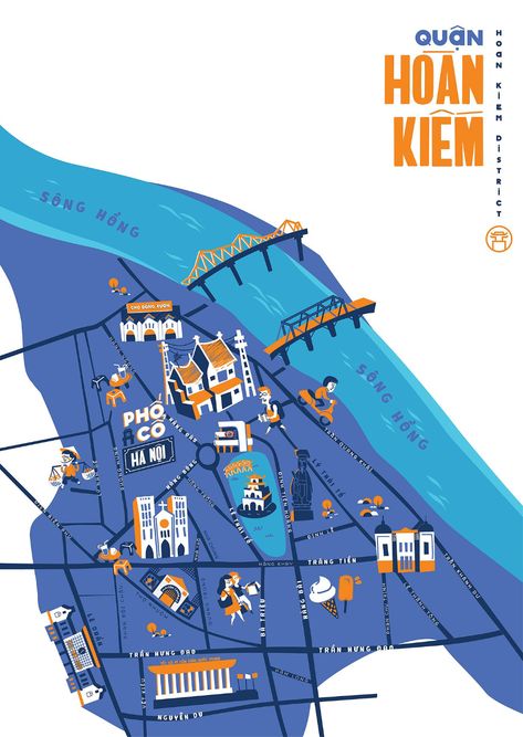 Vietnam Map, Vietnam Hanoi, Graphic Design Student, Visual Hierarchy, Concept Map, Tourist Map, History Activities, Shop Illustration, Hanoi Vietnam