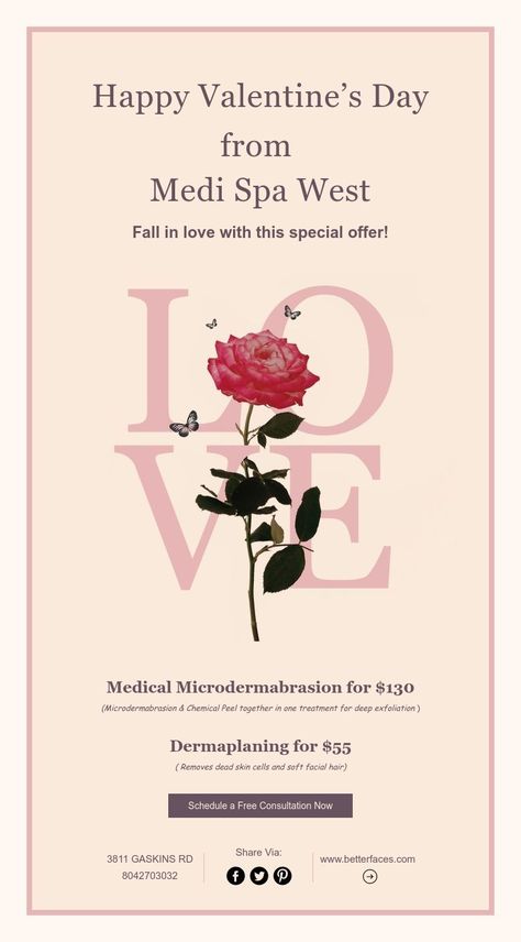 Medi Spa, Deep Exfoliation, Chemical Peel, Special Offer, Happy Valentines Day, Happy Valentine, Fall In Love, Falling In Love, In Love