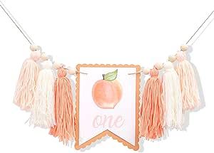 Peach One Birthday High Chair Yarn Tassel Banner - One Sweet Peach First/1st Birthday Decorations,one Little Peach High Chair Banner,sweet As a Peach 1st Birthday Decorations,girl First Birthday Peaches Birthday Theme, One Sweet Peach Birthday Theme, Sweet One Birthday Theme, Peach First Birthday Party, 1st Birthday Decorations Girl, Peach Decorations, One Sweet Peach Birthday, Peach 1st Birthday, One Sweet Peach