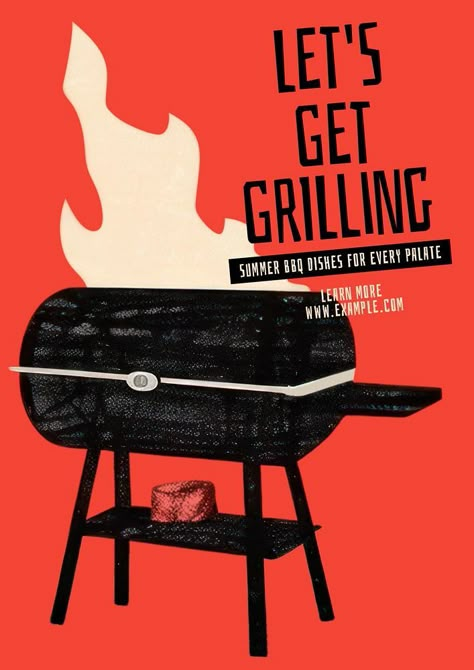 Summer bbq poster template | premium image by rawpixel.com / dunno design lab Bbq Competition Presentation Ideas, Bbq Illustration Design, Grill Graphic Design, Meat Poster Design, Barbecue Drawing, Bbq Graphic Design, Bbq Poster Design, Bbq Social Media, Potluck Poster