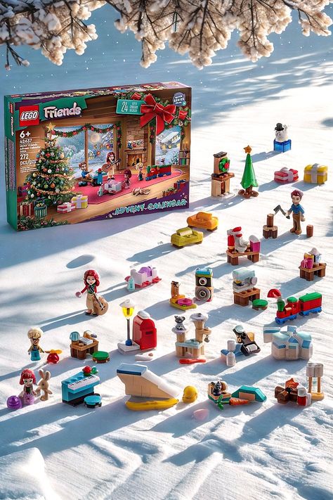 LEGO Friends Advent Calendar 2024 for Kids - Christmas Advent Calendar W/Mini Builds & 5 Minifigures, Ages 6  - Kids Toys for Girls & Boys - Gift Ideas for Holidays - 42637 Lego Girls, Amazing Lego Creations, Boys Gift, Buy Lego, Christmas Advent Calendar, Calendar 2024, Lego Friends, Christmas Advent, Lego Creations