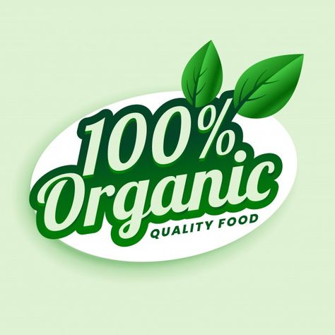 100% organic quality food green sticker ... | Free Vector #Freepik #freevector #logo #label #badge #green Organic Food Labels, Food Company Logo, Organic Food Market, Fresh Logo Design, Organic Food Logo, Food Lettering, Food Logo Design Inspiration, Organic Labels, Fresh Logo