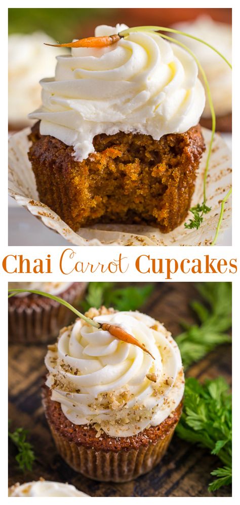 Spiced Carrot Cake, Homemade Cupcake Recipes, Carrot Desserts, Thanksgiving Cupcakes, Carrot Spice Cake, Spiced Carrots, Easy Cupcake Recipes, Carrot Cake Cupcakes, Carrot Cupcakes