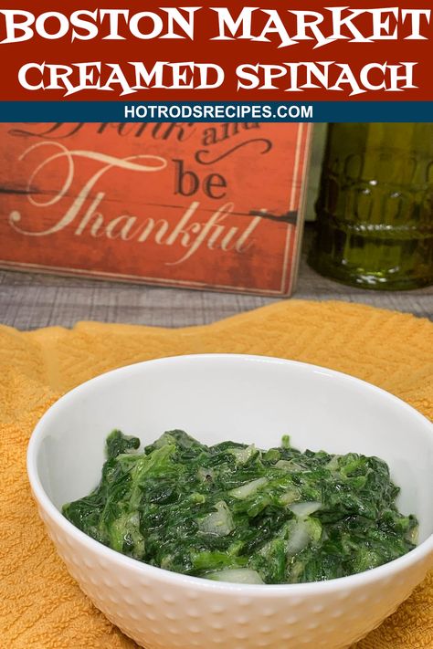 This Copycat Creamed Spinach recipe from Boston Market is the perfect healthy side dish for your Holiday Dinner. Easy to make. Ready in 30 minutes. Copycat Boston Market Creamed Spinach, Boston Market Creamed Spinach, Gourmet Mac And Cheese, Creamed Spinach Recipe, Boston Market, Spinach Recipe, Healthy Side Dish, Cream Of Celery Soup, Spinach Soup