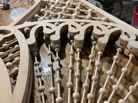 Finishing the Fretwork : Part Two! Fret Work, Empire Strikes Back, Everything Is Connected, The Empire Strikes Back, Long Run, Wood Accents, Guest Bathroom, Public Space, Finials