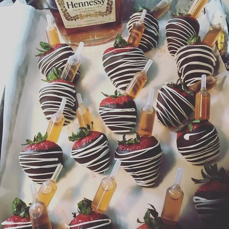 Hennessy Strawberries, Infused Strawberries, Covered Strawberries, Chocolate Covered Strawberries, Chocolate Covered, Holiday Parties, Strawberries, Holidays, Cake