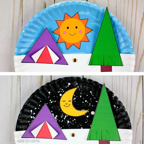 Paper Plate Camping Craft For Kids - Summer Craft Camping Crafts Preschool, Camping Craft, Plate Crafts For Kids, Paper Plate Art, Camping Crafts For Kids, Newspaper Craft, Storytime Crafts, Toddler Craft, Indoor Camping