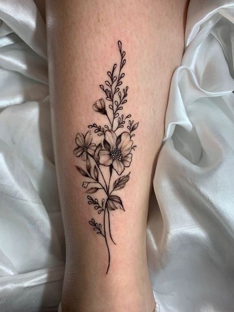 Cosmo Flower, Leg Tats, Cosmos Tattoo, Health Tattoo, Wildflower Tattoo, Beautiful Flower Tattoos, Sibling Tattoos, Birth Flower Tattoos, Arm Tattoos