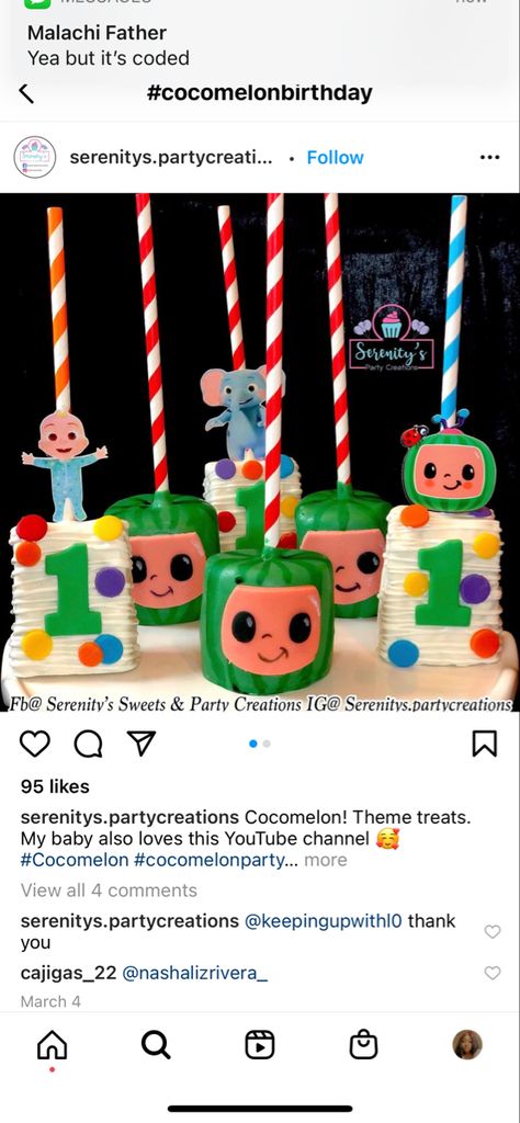 Cocomelon Birthday Dessert Table, Coco Melon Treat Ideas, Cocomelon Dessert Ideas, Cocomelon Party Treats Ideas, Cocomelon Cake Pops Ideas, Cocomelon Treat Table Ideas, Coco Melon Cake Pops, Cocomelon Treat Table, Cocomelon Rice Krispie Treats