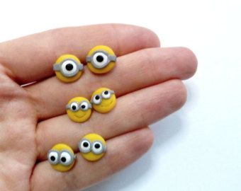 Two Eyes, Paper Quilling Jewelry, Polymer Clay Jewelry Diy, Cute Polymer Clay, Polymer Crafts, Clay Earring, One Eye, Modeling Clay, Clay Jewelry Diy