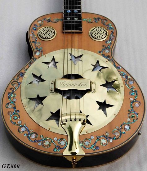 Folk Guitar, Instruments Art, Play That Funky Music, Resonator Guitar, Music Trivia, Electric Guitar Design, Guitar Obsession, Unique Guitars, Guitar Tutorial